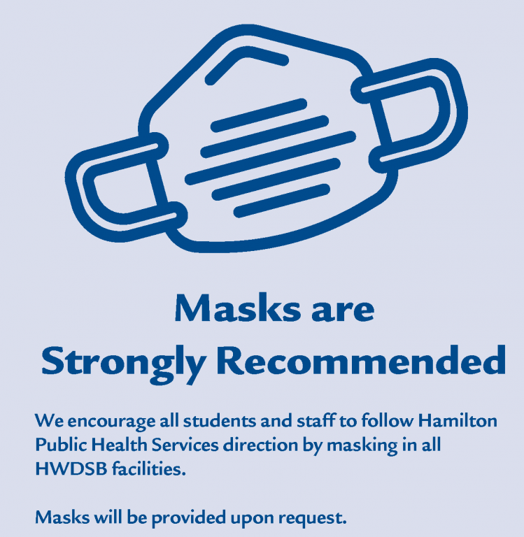 Masks are Strongly at HWDSB HamiltonWentworth District