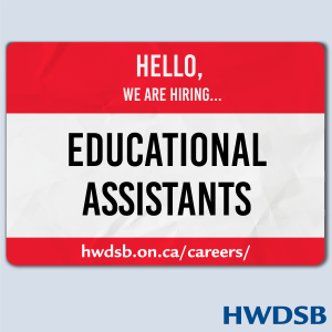 we are hiring educational assistants