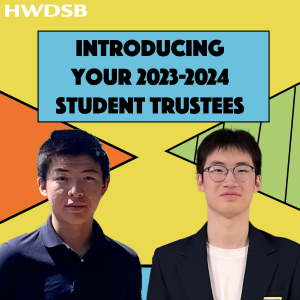 2023-24 student trustees harry wang and thomas lin