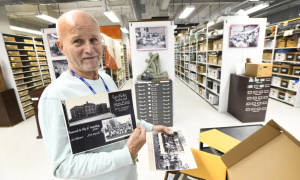  Hal Hillgren of The Educational Archives and Heritage Centre of Hamilton-Wentworth on the Mountain