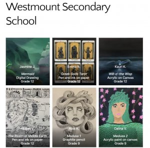 myth student art from westmount