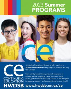 cover for 2023 ce summer programs 