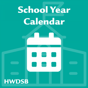 Calendar icon with text: School Year Calendar