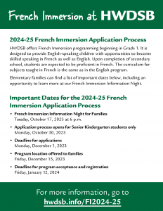 2024-25 french immersion dates