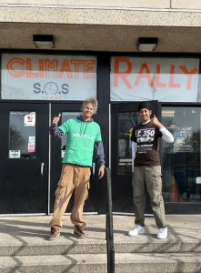 HWDSB secondary students celebrating Climate Day of Action