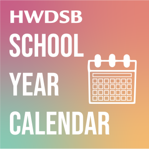school year calendar hwdsb