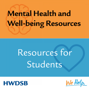 Mental Health and Well-being Resources