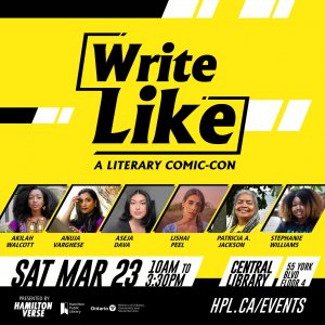 hpl flyer for write like event