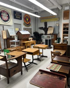 Artifacts on display at HWDSB Educational Archives