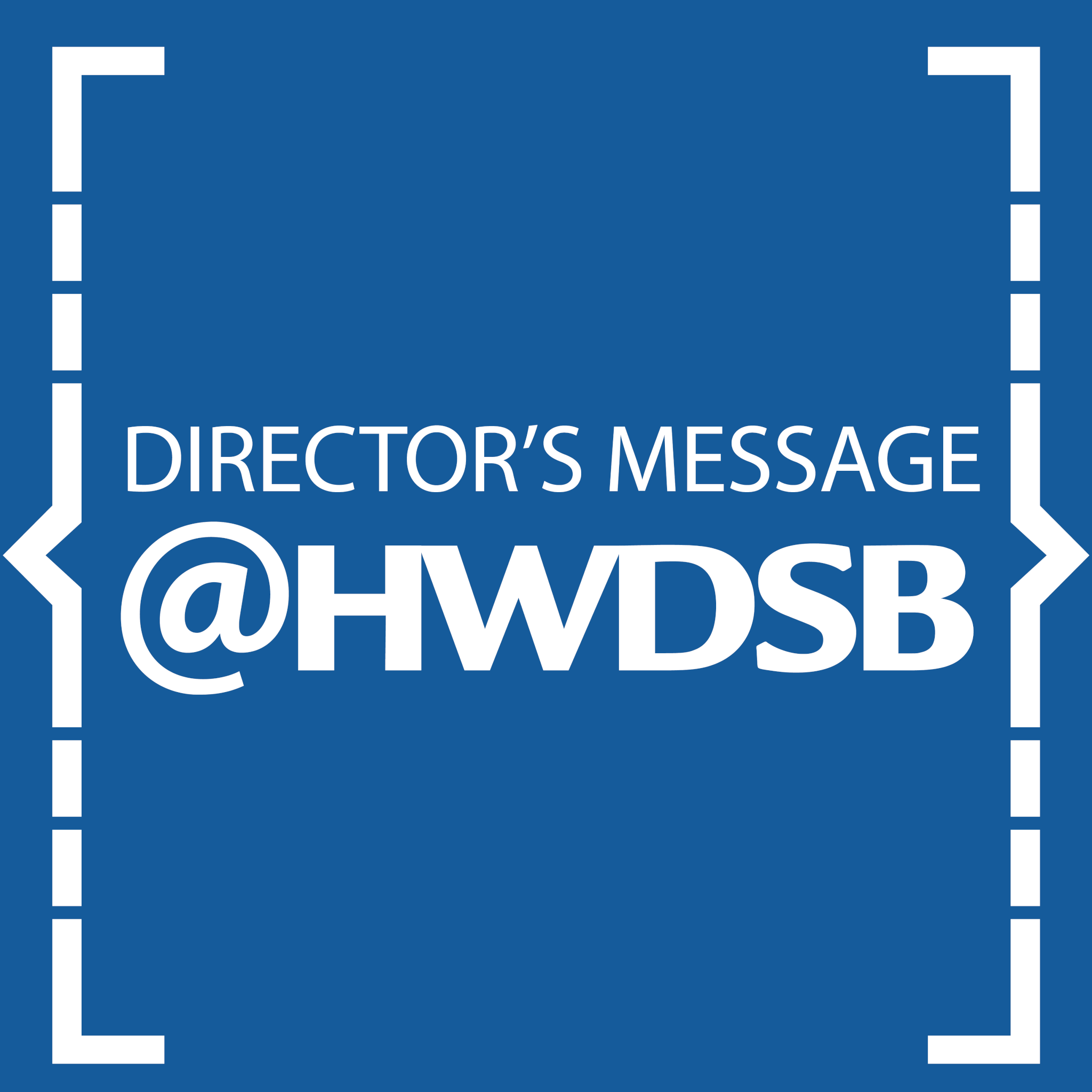 director's message at hwdsb