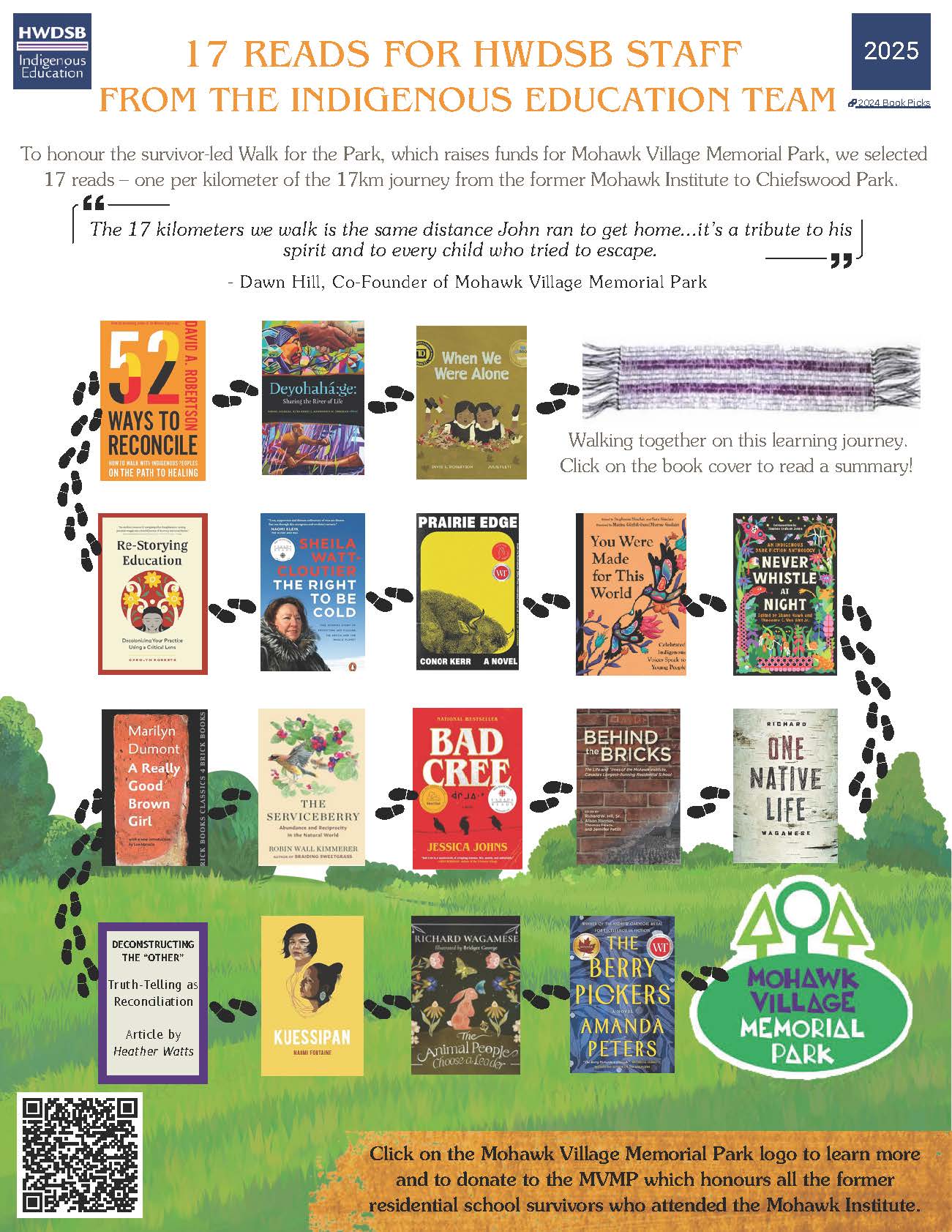 17 READS FOR HWDSB STAFF FROM THE INDIGENOUS EDUCATION TEAM