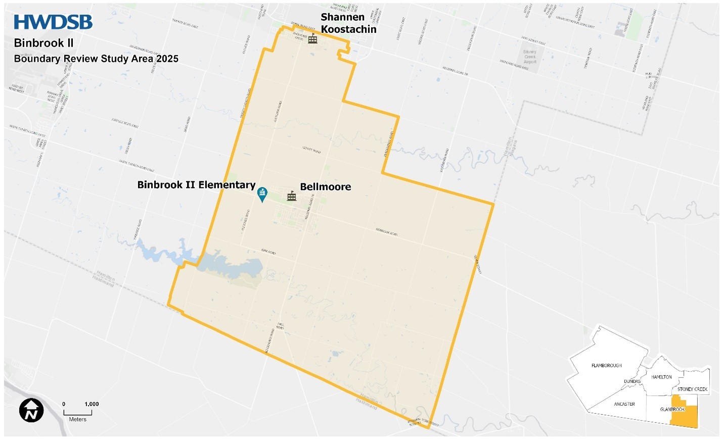 Boundary review map for Binbrook II Elementary 