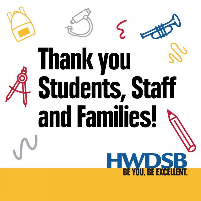 That's a wrap on the first week of the 2024-25 school year! Thank you to the students, staff and families of HWDSB for an exciting week of learning and belonging. 

We hope you have a safe and fun weekend before school returns on Monday 👋